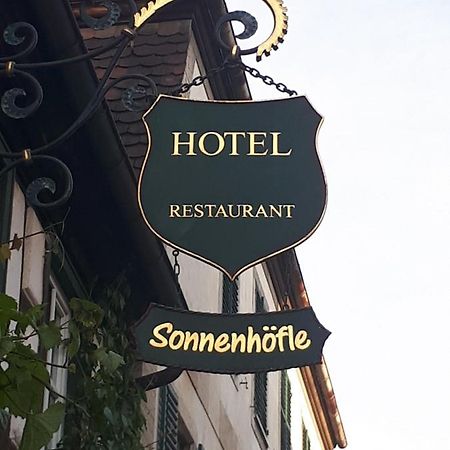 Hotel & Restaurant Sonnenhoefle Sommerhausen Bagian luar foto
