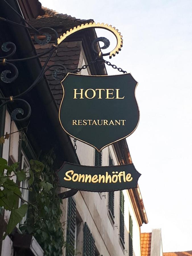 Hotel & Restaurant Sonnenhoefle Sommerhausen Bagian luar foto